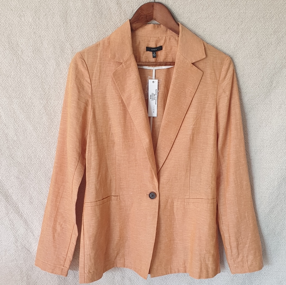 NWT 262$ DREW blazer jacket sunset size S